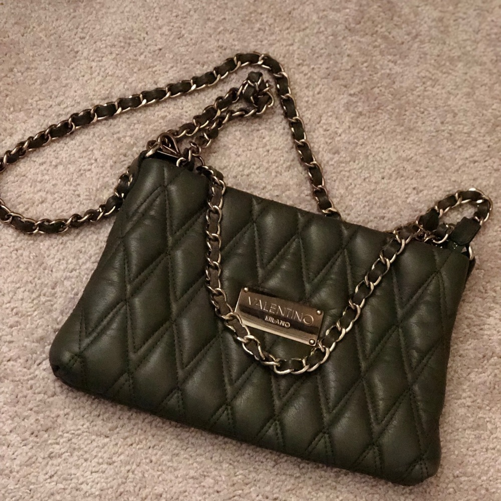 Valentino puff leather midsize crossbody bag